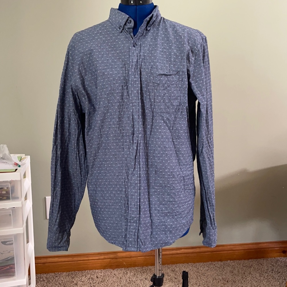 EUC button down denim shirt